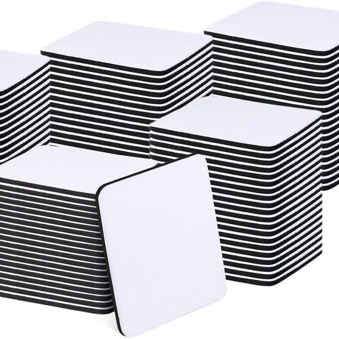 Coaster pentru sublimare, neopren gol 9×9 cm, antiderapant, pentru design DIY