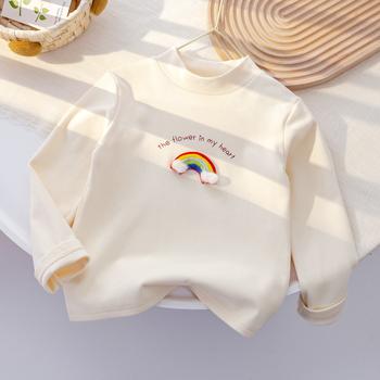 Sweetheart Daddy Tricou termic de iarnă pentru fete, cu mâneca lungă, autoîncălzire