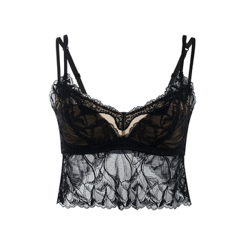Tangge sutien din mătase Mulberry, satin elastic de 19 mm, bretele duble, spate în formă de fluture, fără sârmă, ultra-subțire