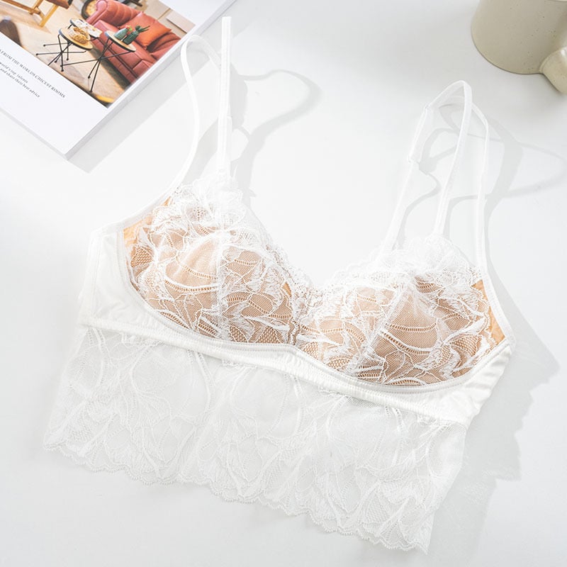 Tangge sutien din mătase Mulberry, satin elastic de 19 mm, bretele duble, spate în formă de fluture, fără sârmă, ultra-subțire
