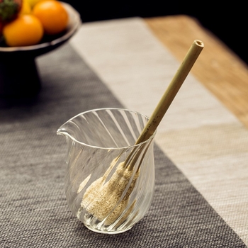 Perie naturală din luffa pentru ceainic și ceașcă, set Gongfu de ceai, stil minimalist