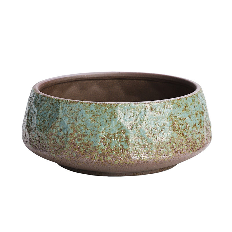 Vas ceramic mare pentru spălarea frunzelor de ceai, accesorii de ceai Kung Fu în stil antic, ceainic, ceramică Dehua.