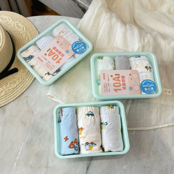 Boxeri din bumbac pentru copii, pentru băieți și fete, cu imprimeu desen animat, respirabili