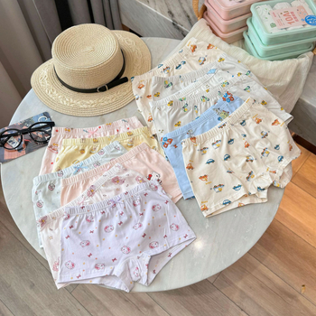 Boxeri din bumbac pentru copii, pentru băieți și fete, cu imprimeu desen animat, respirabili