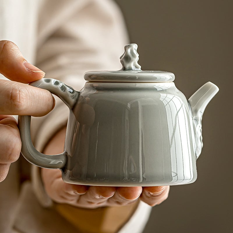 Set de ceai din ceramică – ceainic minimalist pentru uz casnic cu infuzor, set Kung Fu pentru ceai
