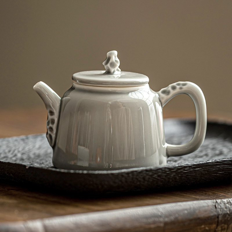 Set de ceai din ceramică – ceainic minimalist pentru uz casnic cu infuzor, set Kung Fu pentru ceai