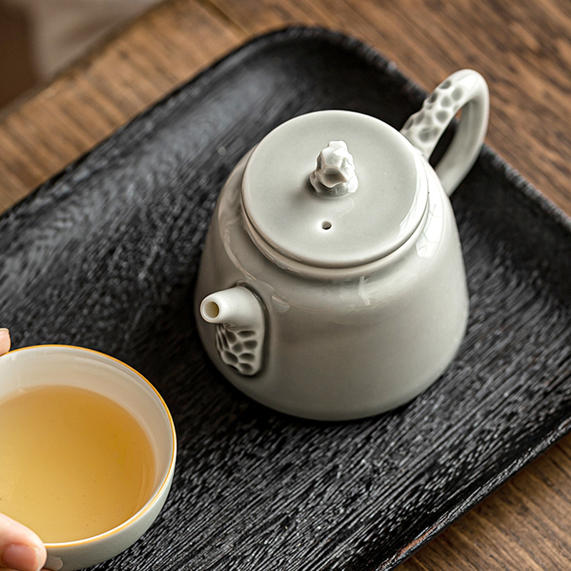 Set de ceai din ceramică – ceainic minimalist pentru uz casnic cu infuzor, set Kung Fu pentru ceai