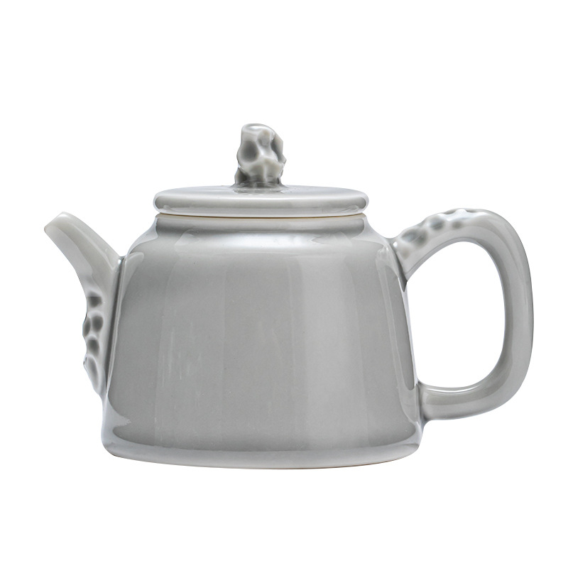 Set de ceai din ceramică – ceainic minimalist pentru uz casnic cu infuzor, set Kung Fu pentru ceai