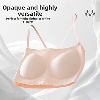 Sutien din mătase de mulberry, subțire, fără cusături, cu spate încrucișat, cupe modelate, acoperire completă, fără underwire, căptușeală din mătase respirabilă