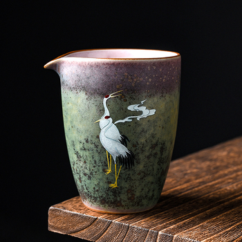 Ceșuță Gongdao ceramică, glazură de cuptor pentru ceai Gongfu, design creativ cu divizor de ceai