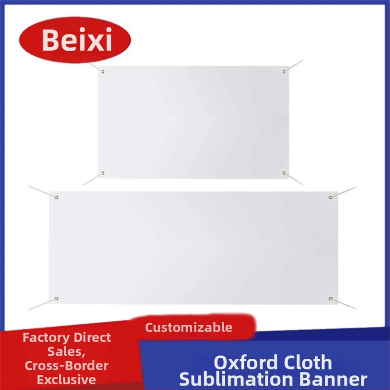 Banner sublimare din țesătură Oxford - Steag suspendat perforat pentru evenimente, întărit
