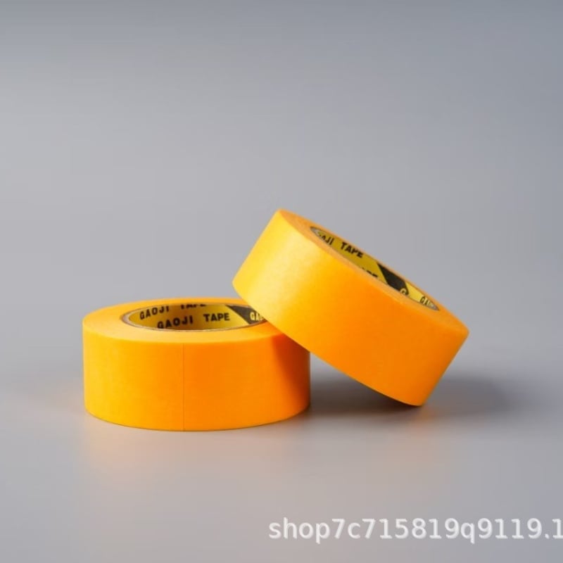 Banda washi galbenă cu aderență înaltă pentru decor casnic, hârtie de separare a culorilor, lățimi 1,8 cm, 2,4 cm și 3,0 cm, lungime 10 m