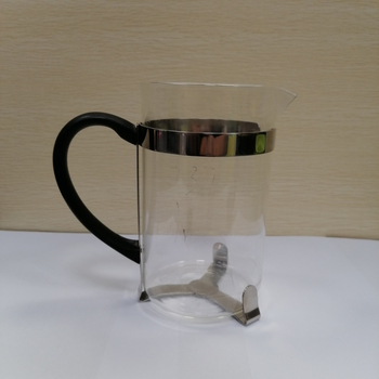 French press cu mâner din sticlă, aparat pentru ceai și cafea, cană de ceai și accesorii