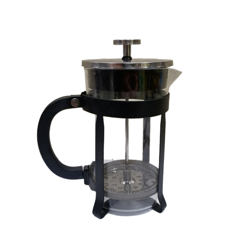French press cu mâner din sticlă, aparat pentru ceai și cafea, cană de ceai și accesorii