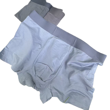 Lenjerie intimă bărbătească din Modal cu crotch din mătase Mulberry, antibacteriană și respirabilă, boxer briefs, 4XL