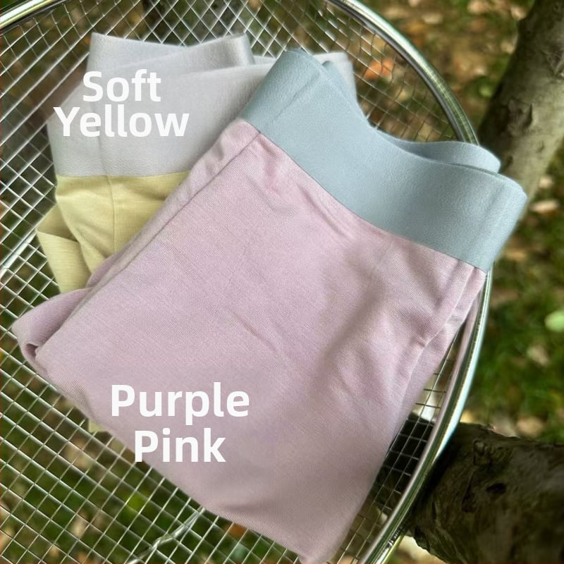 Lenjerie intimă bărbătească din Modal cu crotch din mătase Mulberry, antibacteriană și respirabilă, boxer briefs, 4XL