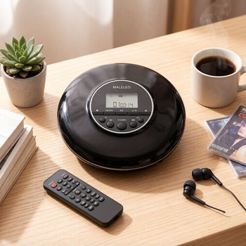 KC-706 CD player portabil cu Bluetooth, MP3 și repetor în limba engleză