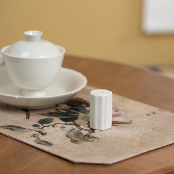 Suport ceramic pentru capac cu motiv de nori pentru ceainic Yixing – accesorii pentru ceremonia ceaiului