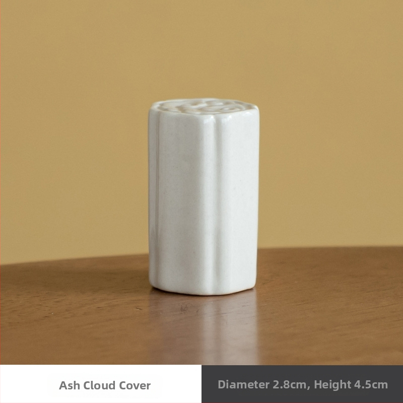 Suport ceramic pentru capac cu motiv de nori pentru ceainic Yixing – accesorii pentru ceremonia ceaiului