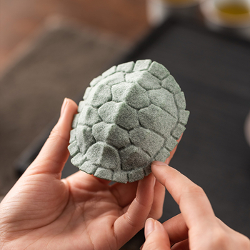 Tea Pet ceramic în stil retro-lux, motiv carapace țestoasă, decor pentru masa de ceremonie a ceaiului și pentru acvariu