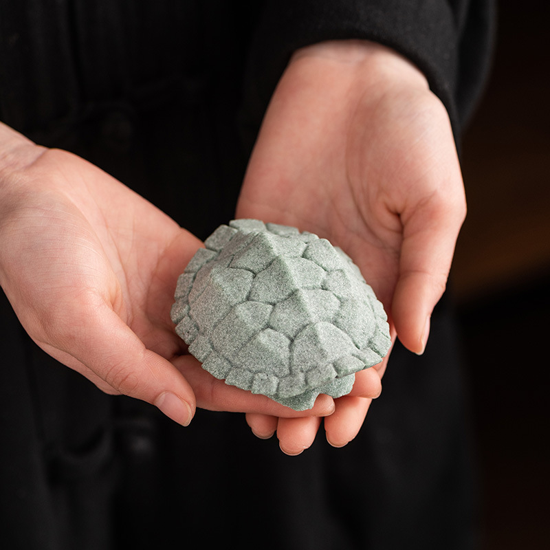 Tea Pet ceramic în stil retro-lux, motiv carapace țestoasă, decor pentru masa de ceremonie a ceaiului și pentru acvariu