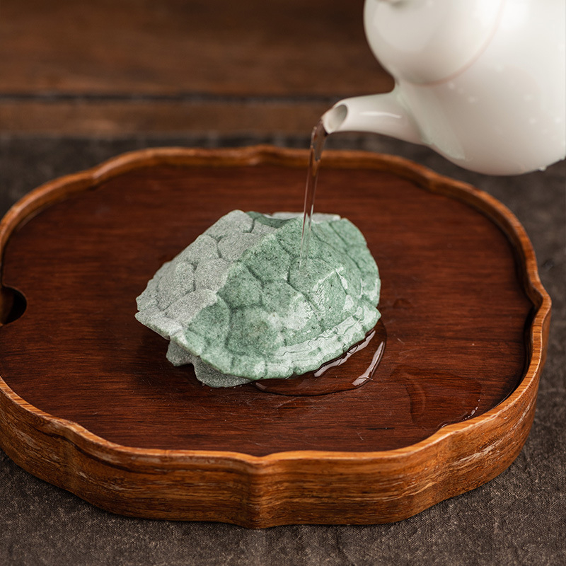 Tea Pet ceramic în stil retro-lux, motiv carapace țestoasă, decor pentru masa de ceremonie a ceaiului și pentru acvariu