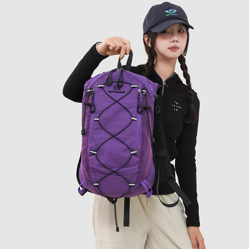Noul rucsac pentru sporturi în aer liber și alpinism, cu capacitate mare, ușor, pentru drumeții și ciclism, în design color-block