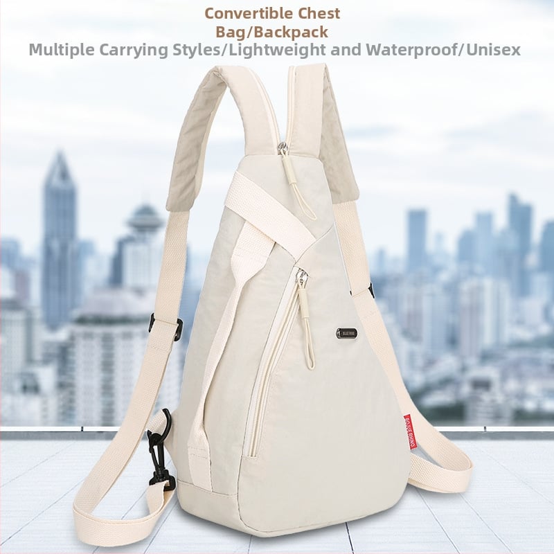 Geantă de piept pentru bărbați, în stil sport, culoare solidă, ușoară, crossbody