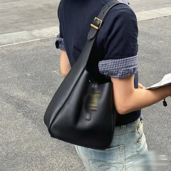 Geantă de umăr pentru femei, nouă, stil bucket/hobo, din piele naturală de primă clasă, ambalaj în cutie cadou