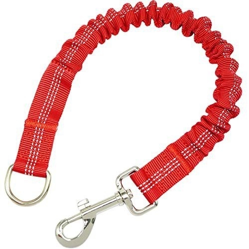 Lesă de câine retractabilă din nylon, cu tampon elastic pentru antrenament
