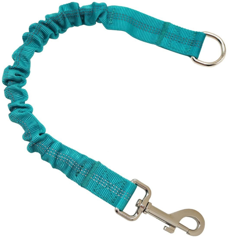 Lesă de câine retractabilă din nylon, cu tampon elastic pentru antrenament