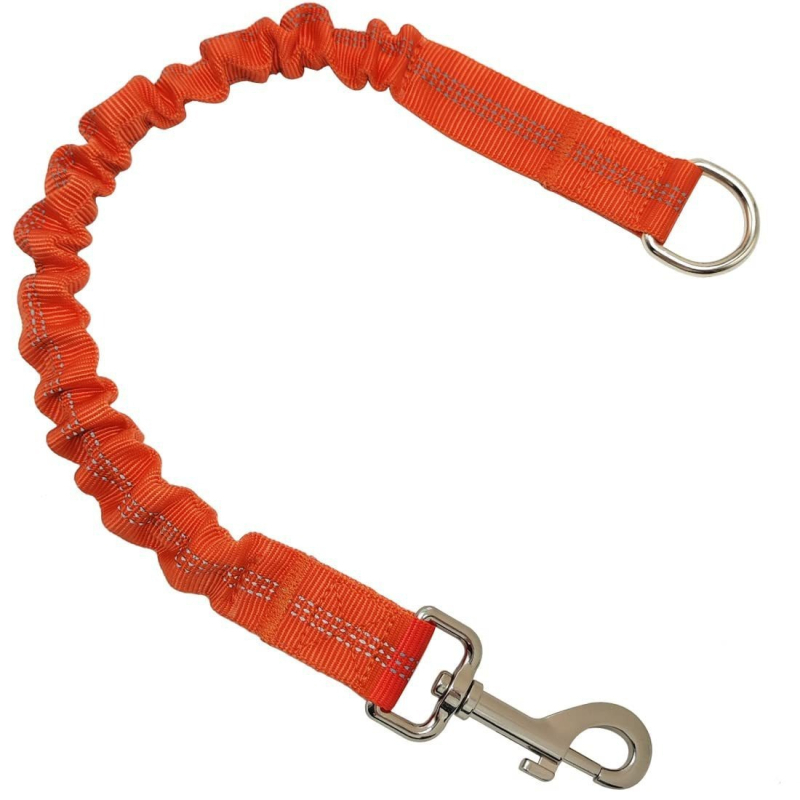 Lesă de câine retractabilă din nylon, cu tampon elastic pentru antrenament