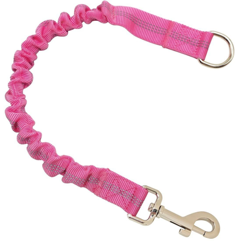 Lesă de câine retractabilă din nylon, cu tampon elastic pentru antrenament