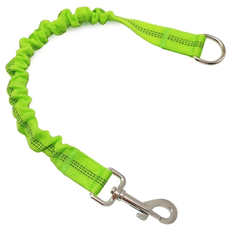 Lesă de câine retractabilă din nylon, cu tampon elastic pentru antrenament