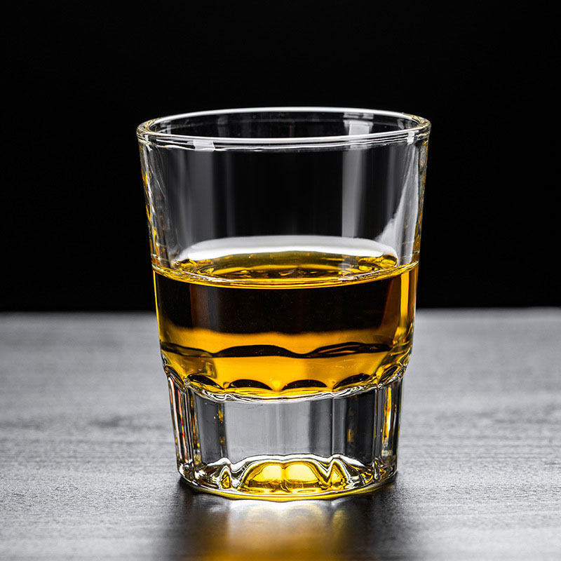 Set de pahare pentru whisky, 100 ml, fund gros, design elegant pentru uz casnic