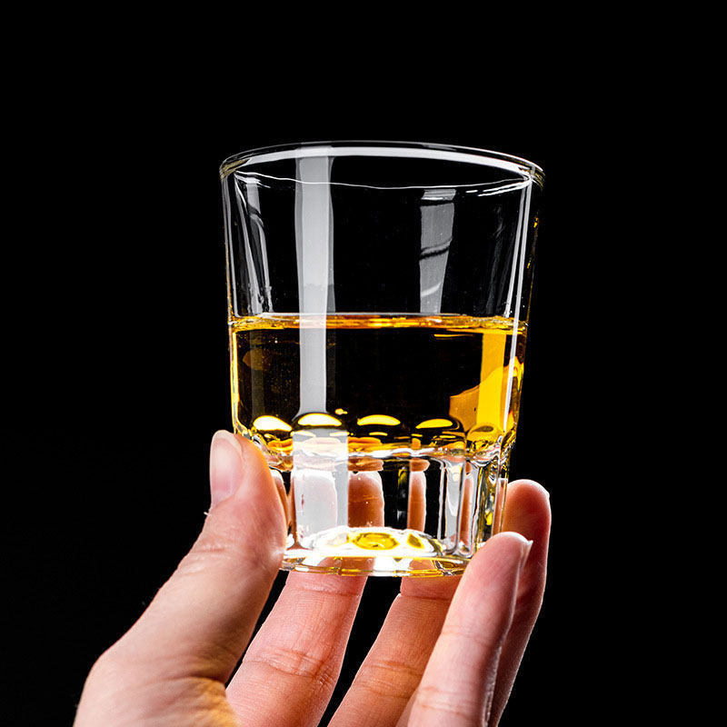 Set de pahare pentru whisky, 100 ml, fund gros, design elegant pentru uz casnic
