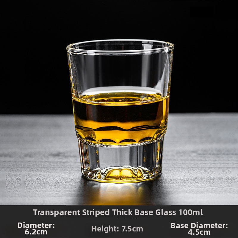 Set de pahare pentru whisky, 100 ml, fund gros, design elegant pentru uz casnic