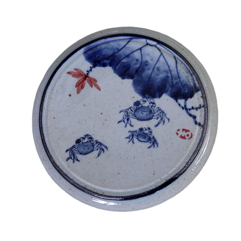 Set ceramic de ceai Yizi Tao Kung Fu cu suport rotund solid pentru capac, suport de ceai pictat manual și caligrafie Lanting Xu
