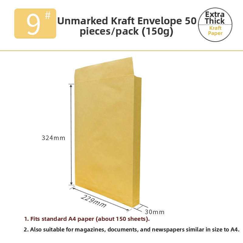 Dragon Peak Galben No.9 Plic documente A4 din hârtie kraft groasă, geantă de fișiere cu imprimare personalizată