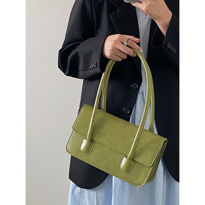 Geantă de damă din PU, stil coreean 2025, design retro la modă, geantă de umăr cu bretea crossbody