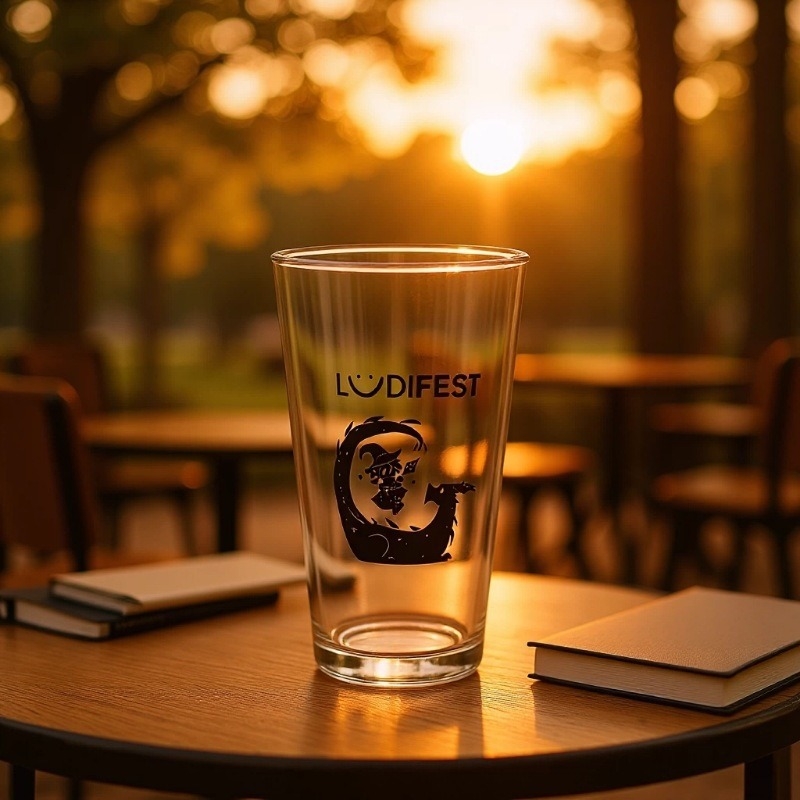 Pahar de bere stil american, 16 oz, rezistent la căldură, sticlă groasă, capacitate mare