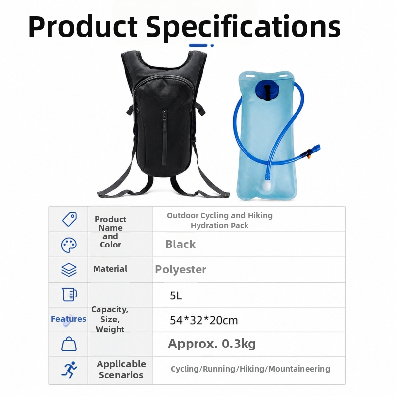 Letný hydratačný batoh pre deti na outdoorovú cyklistiku, horolezectvo a beh, unisex, prenosný, objem 2 l