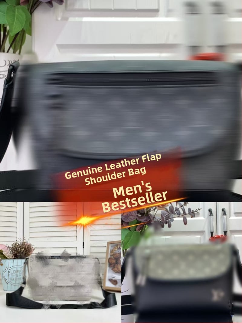 Geantă messenger la modă cu logo și design cu litere, pentru bărbați crossbody și pentru femei, design de nișă, stil vintage.