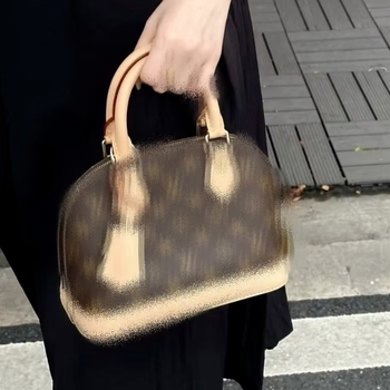 46373L Geantă crossbody din piele naturală pentru femei, imprimeu