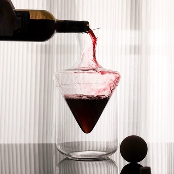 Decantator de vin pentru uz casnic, răcire cu gheață, decantare rapidă, dispenser de sake, încălzitor rezistent la căldură, decantator pentru vin roșu