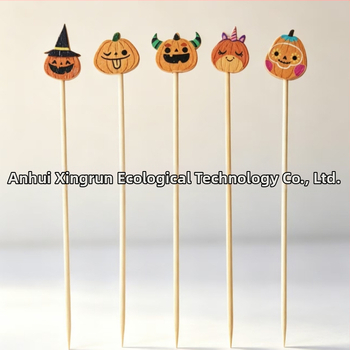 Halloween Pumpkin Party – frigărui de bambus pentru fructe, deserturi și cocktailuri