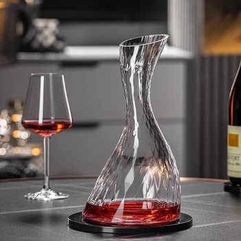 Decantor din cristal fără plumb pentru vin roșu, lux accesibil, design modern pentru uz casnic, recipient creativ pentru turnare