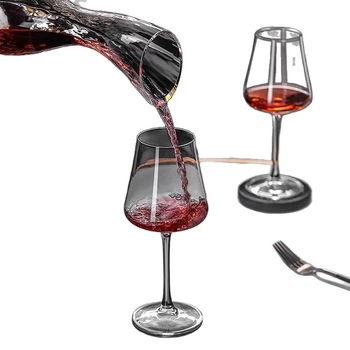 Decantor din cristal fără plumb pentru vin roșu, lux accesibil, design modern pentru uz casnic, recipient creativ pentru turnare