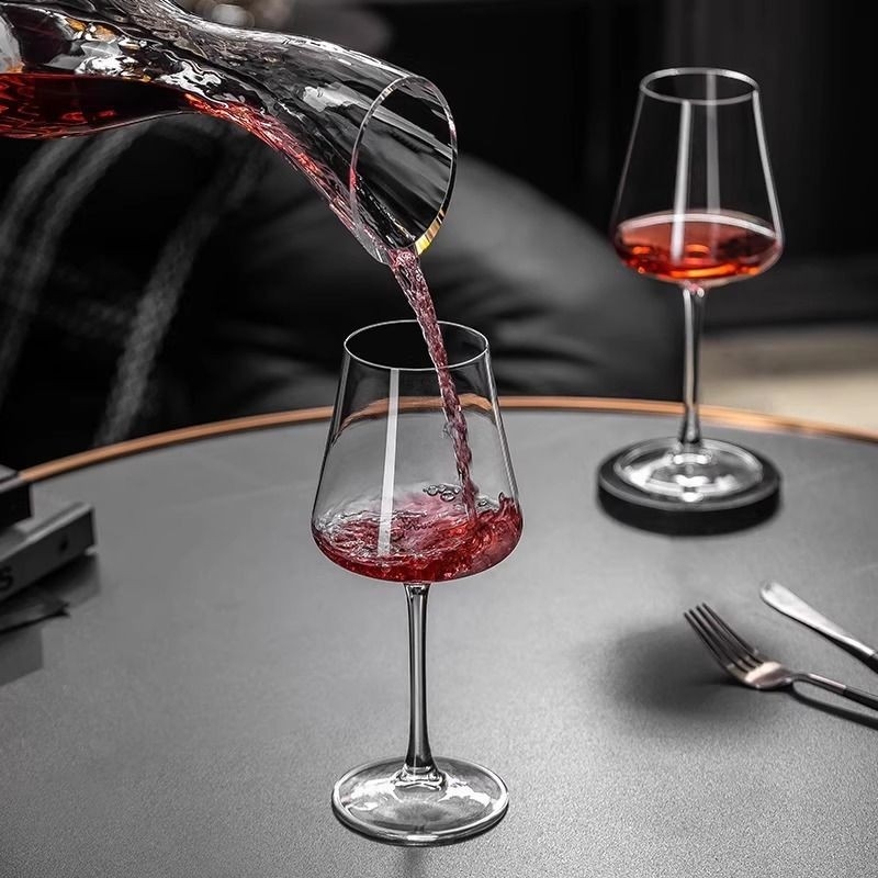 Decantor din cristal fără plumb pentru vin roșu, lux accesibil, design modern pentru uz casnic, recipient creativ pentru turnare