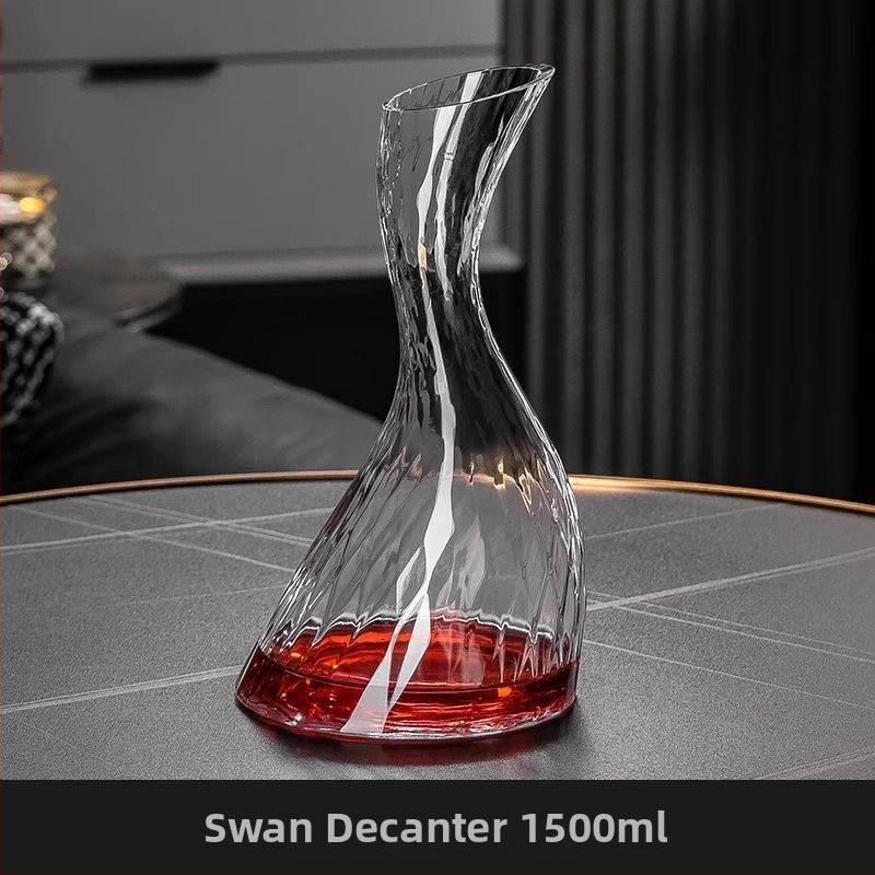 Decantor din cristal fără plumb pentru vin roșu, lux accesibil, design modern pentru uz casnic, recipient creativ pentru turnare